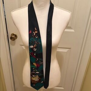 Black Cartoon Character Tie